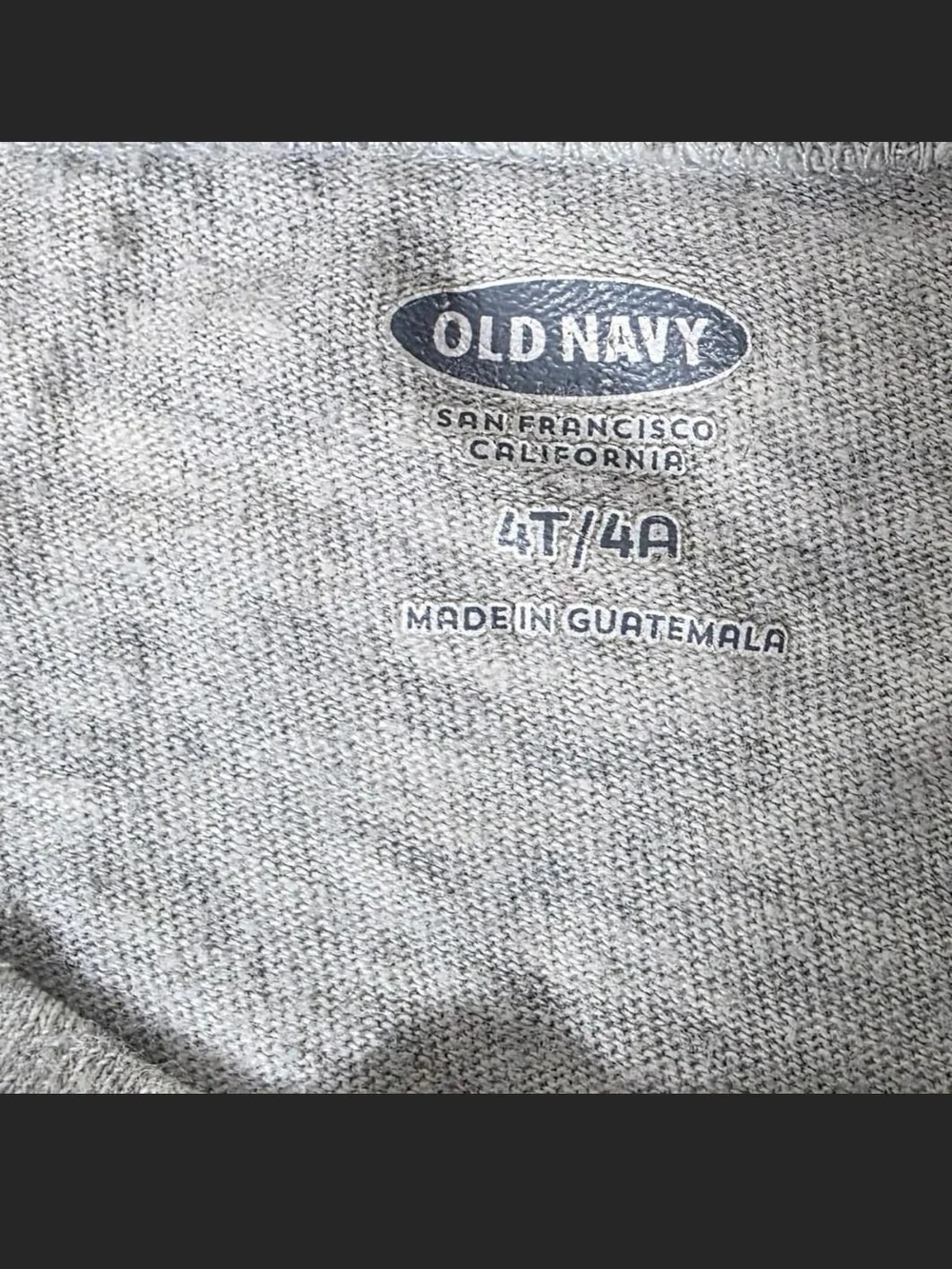 Old Navy Gray Long-Sleeve Tee with Pink & Red Heart Graphics